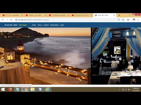 Restaurant Table Reservation Project JSP MYSQL Bootstrap | By Pankaj Panjwani