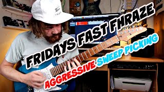 Video thumbnail for FRIDAYZ FAST FHRAZE: Aggressive Sweep Picking by Sam Bell Guitar