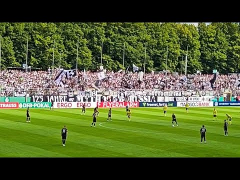 10.000 Borussia Mönchengladbach Fans Auswärtsspiel in Marschwegstadion gegen SV Atlas Delmenhorst