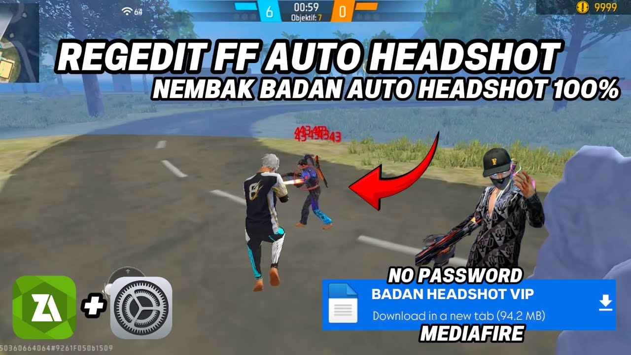 NEW UPDATE‼️REGEDIT 99% NO DRAG HS PERMANEN WORK [FF BIASA & FF MAX LINK MEDIAFIRE NO PASSWORD