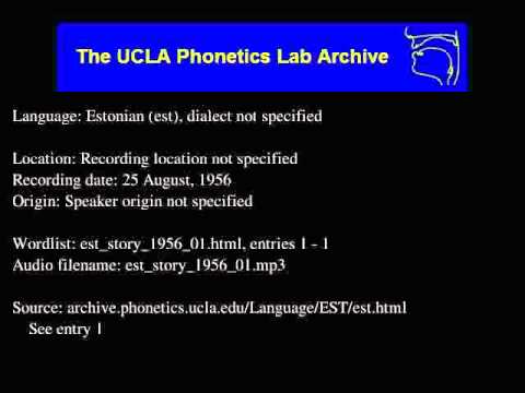 Estonian audio: est_story_1956_01