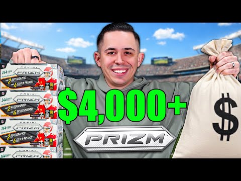 I RIPPED $4,000+ OF PRIZM FOOTBALL HOBBY ON RELEASE DAY! 😱 *TRUE GOLD HIT!*