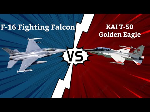 F-16 Fighting Falcon vs KAI T-50 Golden Eagle - Fighter Jets