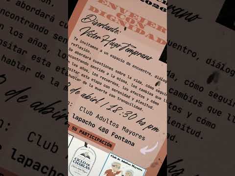 Charla: "ENVEJECER CON DIGNIDAD ". Centro de Jubilados "Vivir con Plenitud "-Fontana (Chaco).