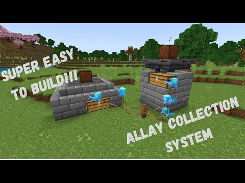 Super Easy Allay Collection System - Step-by-step tutorial for Minecraft Bedrock