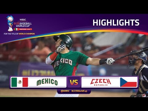 Highlights: No. 8 Mexico v No. 14 Czech Republic - U-23 Baseball World Cup 2016