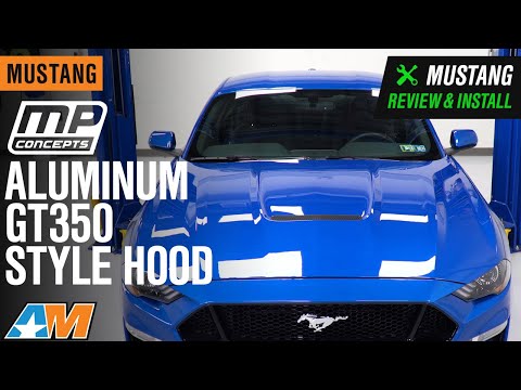 2018-2021 Mustang MP Concepts Aluminum GT350 Style Hood; Unpainted Review & Install