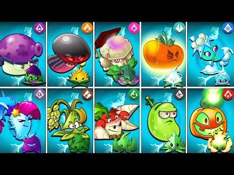 PvZ2 - 10 Best Pairs Plant & Mint (Power-Up) Battlez - Who is Best Pair Plants ?