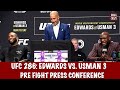 Full UFC 286: Pre Fight Press Conference Leon Edwards vs. Kamaru Usman 3