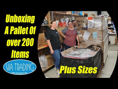 Unboxing a Pallet that Need 3 People! We had over 200 Items Check it out it is from Via Trading