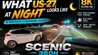 What US-27 Looks Like at Night 🌙 | Frostproof to Avon Park | 4K POV