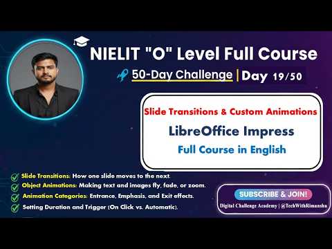 Day 19: Slide Transitions & Custom Animations | 50-Day O Level Challenge | M1-R5