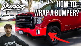 HOW TO VINYL WRAP A FRONT BUMPERS! Tips & Tricks