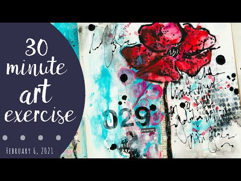 30 Minute Art Exercise - remember - 2.6.21