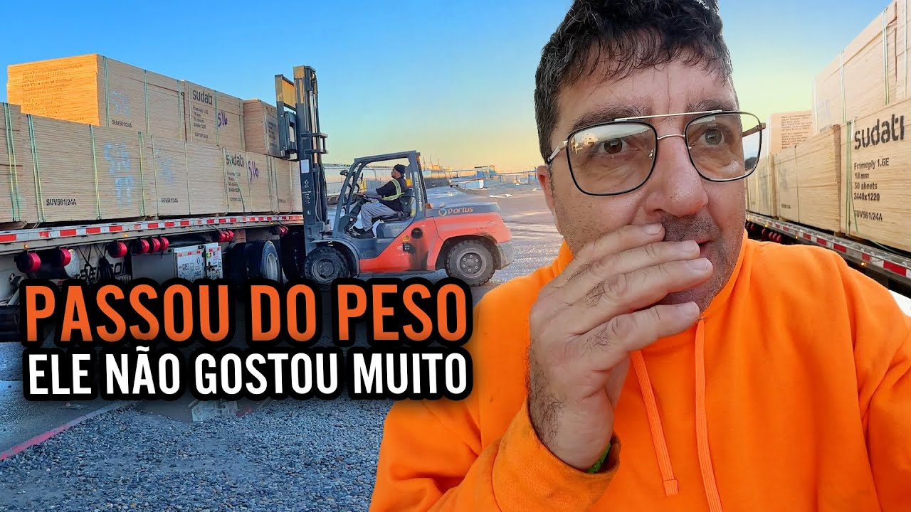O CARA FICOU NERVOSO 😡  A CARGA PASSOU DO PESO  🙈🇺🇸