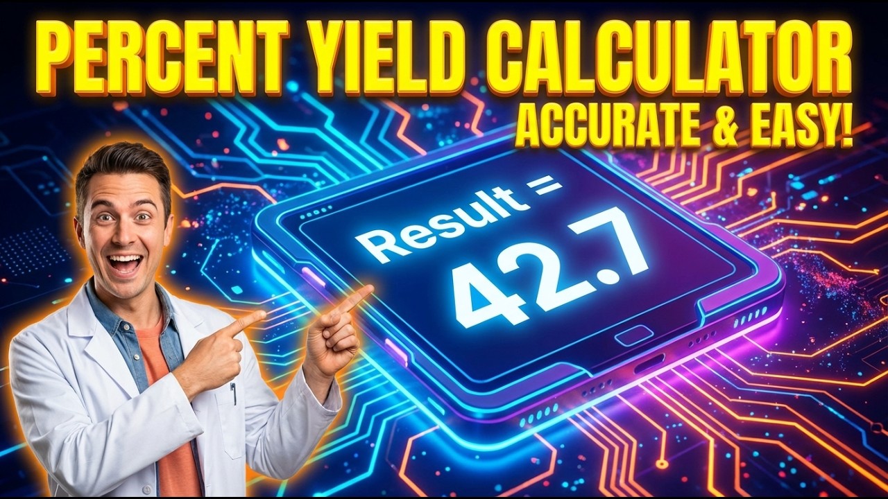 Percent Yield Interactive Calculator