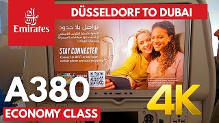 Download lagu Emirates A380 Economy Class Review | Düsseldorf - Dubai [4K] #emirates #flyemirates #dubai  mp3