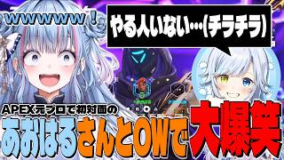 【切り抜き】なぜかAPEX元プロとOWで大爆笑するさくちゃん【碧依さくら/あおはる】