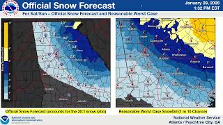 NWS Atlanta Special Winter Weather Briefing [2PM Thu January 29, 2026]