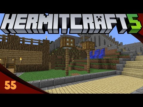 Walkway Lighting Start - Hermitcraft 5 Ep55