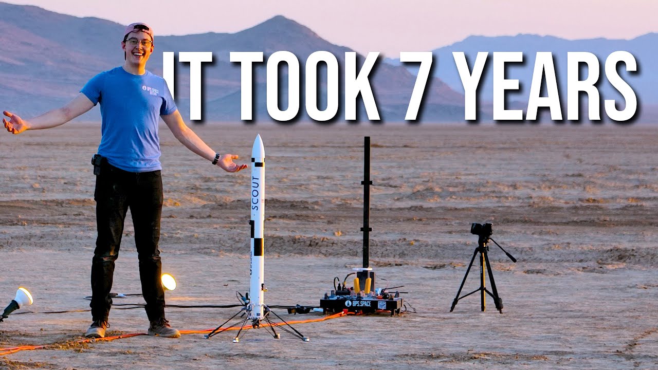 The BPS space project took Joe Barnard 7 years but he finally landed a rocket like SpaceX of Elon Musk