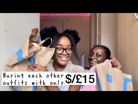 BEST FRIENDS buy each other outfits with ONLY $15/£15 ft Michaela Noelle