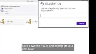 how to unlock bitlocker drive without password in windows 8