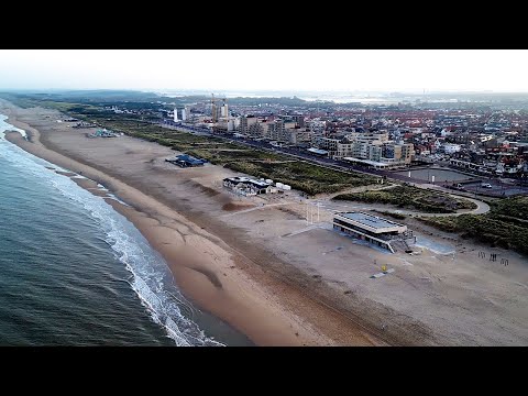 Noordwijk aan Zee Beach NL mit Drohne DJI Mini 3.