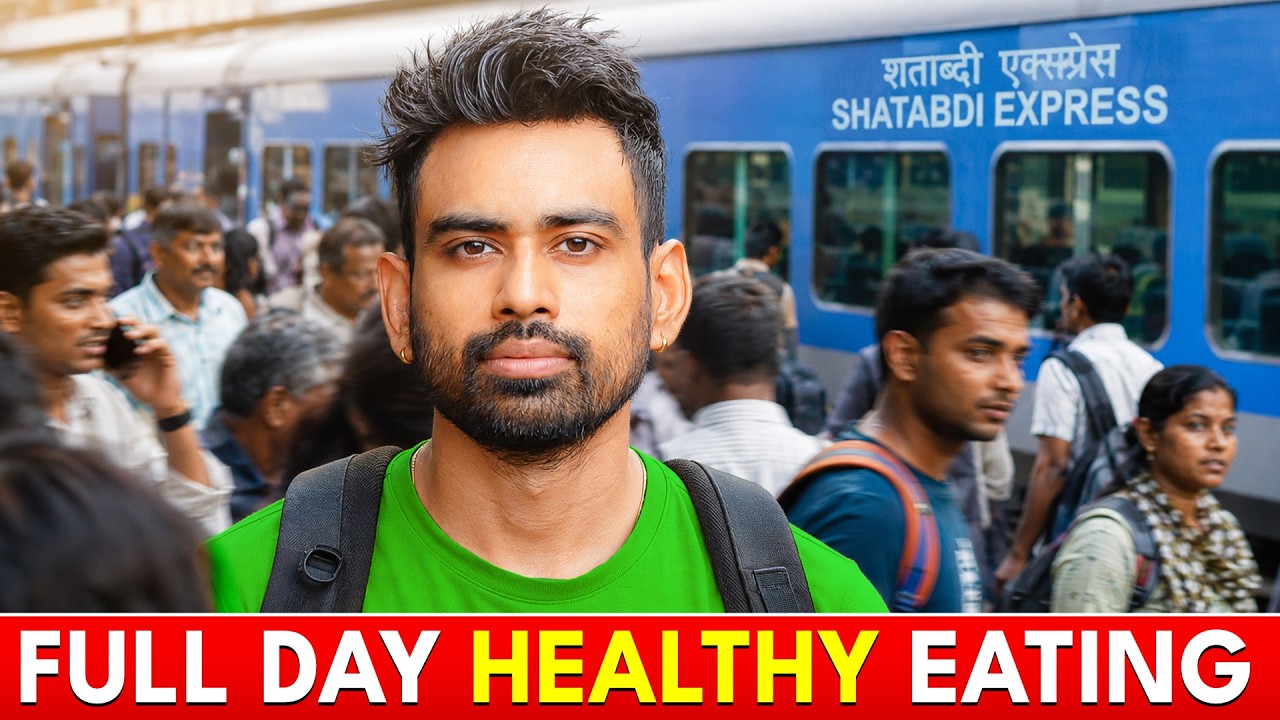 Full day of Eating Healthy on Travel in Indian Train 🇮🇳 (in Budget)