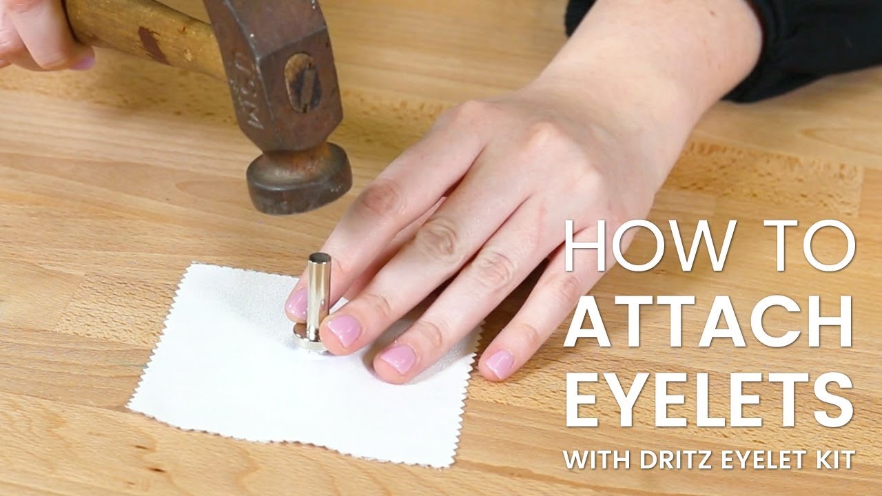 How to Use Eyelets with Dritz Eyelet Kit