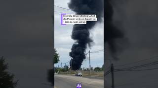 Incendiu lângă rafinăria Lukoil din Ploiești  #digi24 #știriledigi24