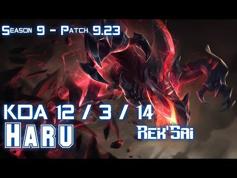 Haru REK'SAI vs OLAF Jungle - Patch 9.23 KR Ranked