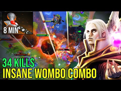 8-Min Atos Invoker Goes God Mode! 34 Kills Wombo Combo with 100K Damage vs Clinkz Mid! | Dota 2