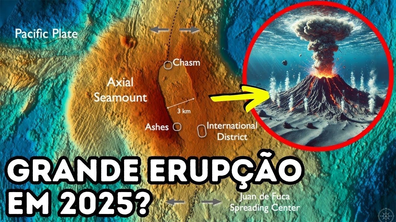 ALERTA PARA 2025! VULCÃO SUBMARINO PODE TER FORTE ERUPÇÃO EM BREVE!