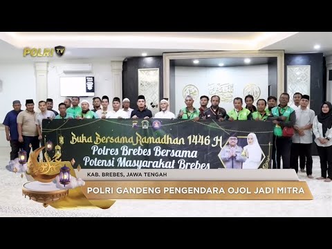 POLRES BREBES BUKA PUASA BARENG DRIVER ONLINE
