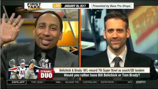 First Take - I'd take Belichick any day over Brady