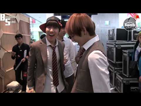 [ENG] 140121 [BANGTAN BOMB] Trot Rookies on standby time of rehearsal