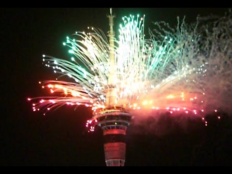 Auckland Sky Tower Fireworks on 31st Eve (HD) | New Zealand | Variety Videos Video
