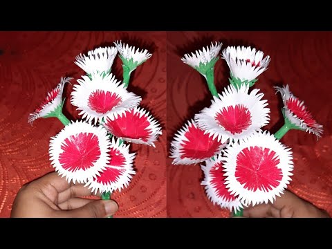 Flower Making With Artpaper, Easy Paper Flowers, Beautiful Flower 🌻 Craft, Easy Decoration Idea