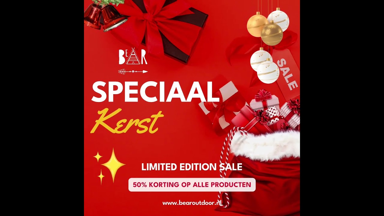 Bear outdoor Kerst sale vierkant