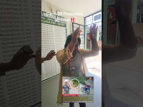 🚨 #satipo CAEN PRESUNTOS ASESINOS DEL ALCALDE DE COVIRIALI‼️👉Estarían implicados 03 sujetos