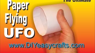 How to make flying paper UFO plane