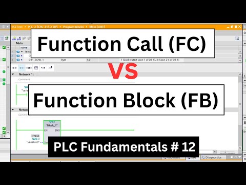 Function Call vs Function Block | FC vs FB | PLC Fundamentals 12