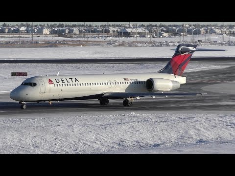 First Visit! Delta Air Lines 717-2BD [N939AT] Landing and Takeoff at Calgary Airport