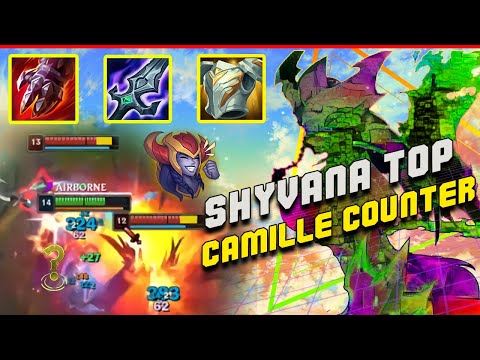HYBRID BUILD IS OP - Shyvana Top s13 vs Camille