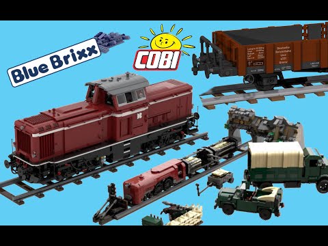 Cobi geht das Thema Eisenbahn ernsthaft an und soviel kostet die V100 von BlueBrixx