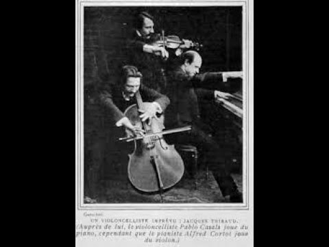 Alfred Cortot, Pablo Casals & Jacques Thibaud: Beethoven Archduke Trio  (London 1928)