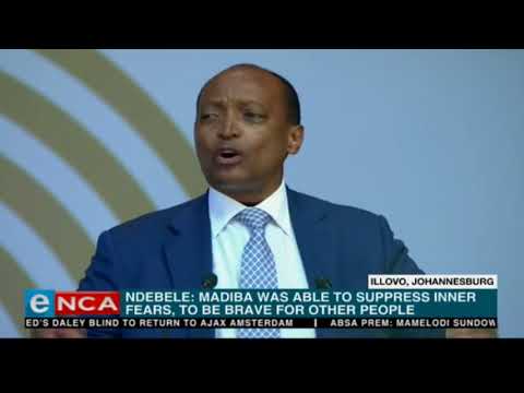 The Motsepe Foundation's Patrice Motsepe on stage at the MandelaLecture