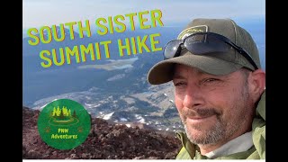 Summiting south sister hike