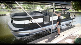 Pontoon Boat Lift How To - Barletta Boats